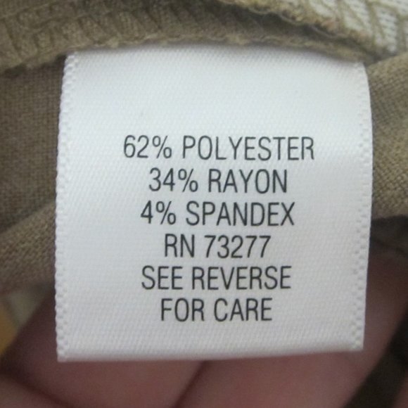 Women's Slacks Taupe/Tan SZ6 - Picture 6 of 6